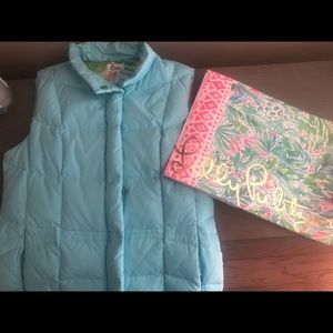 Lily Pulitzer Lightweight Blue Reversible Vest!